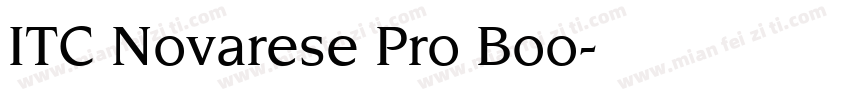ITC Novarese Pro Boo字体转换